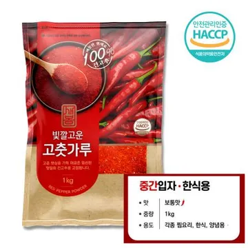 새봄 고춧가루 1kg (중간,한식,보통맛) 고추가루