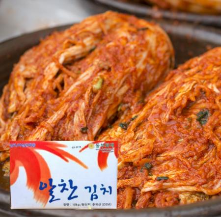 알찬 포기김치 10kg 수입 중국산 배추김치