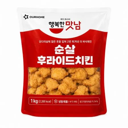 ★초특가★아워홈 순살후라이드치킨 1kg 냉동 후라이드 순살