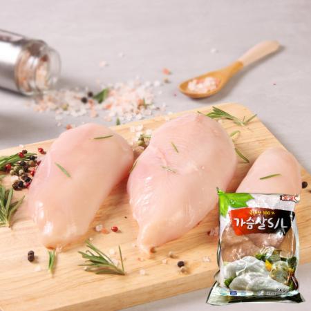 냉동 닭가슴살 2kg (국내산) (제한)