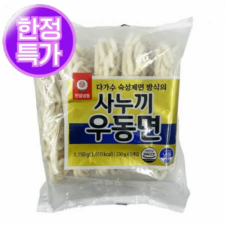 ★초특가★ 천일 사누끼 우동면 1.15kg (230g*5개입) 최저가