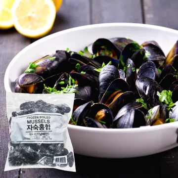 자숙 냉동 국내산 피홍합 1kg