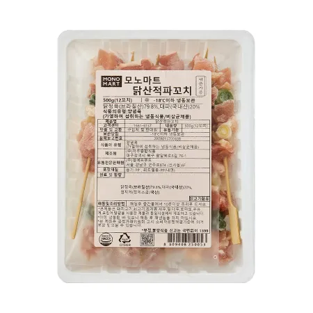 냉동(모노,닭산적파꼬치)500g [오후4시 주문마감]