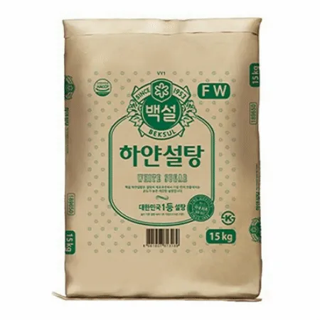 ★5월 첫구매★ 백설 하얀설탕 15kg 흰설탕 백설탕 정백