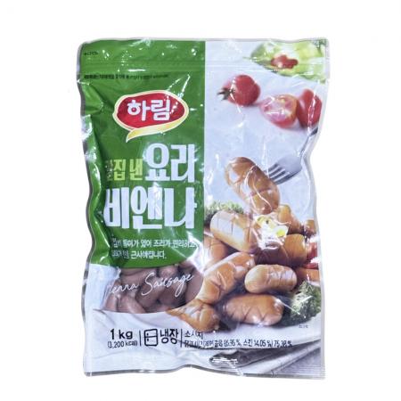 하림 칼집 비엔나 1kg 소세지 소시지