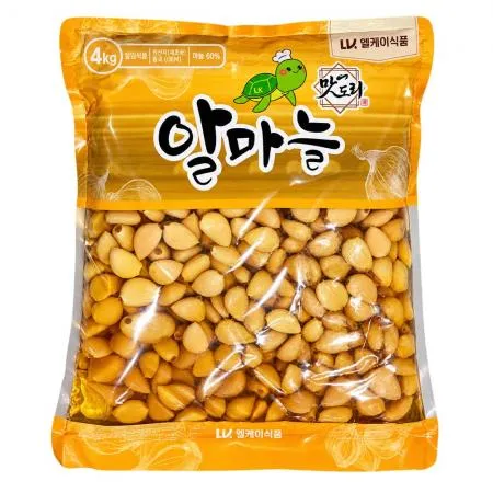 엘케이 알마늘 4kg (2S) 마늘장아찌 마늘절임 업소용 반찬