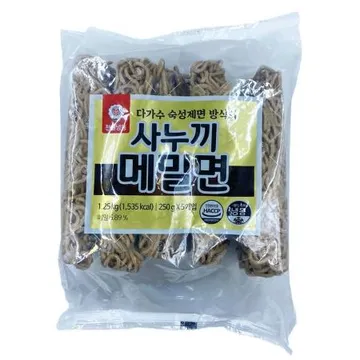 ★초특가★ 천일 사누끼 메밀면 1.25kg (250g*5개입)