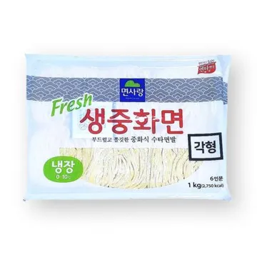 면사랑 생 중화면 1kg 6인분 냉장 생면 수타면 짜장면 짬뽕