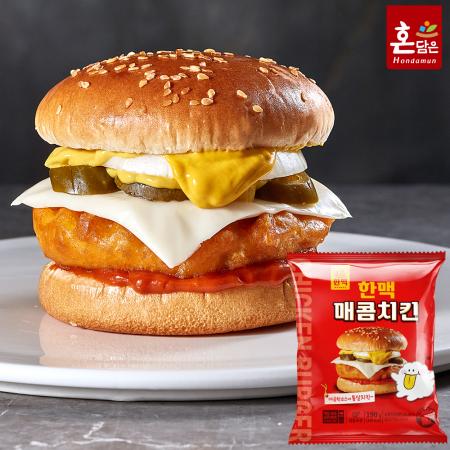 한맥 매콤치킨 햄버거 190g