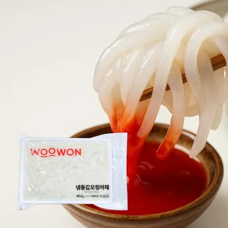 갑오징어채 400g 냉동 횟감용 손질 오징어회 물회