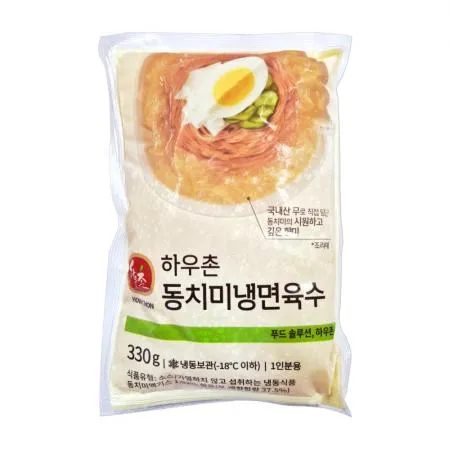 하우촌 동치미 냉면육수 330g 물냉면 비빔냉면 물회육수