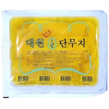 대원 단무지 (반달, 슬라이스, 2.7kg) 반달 슬라이스 단무지