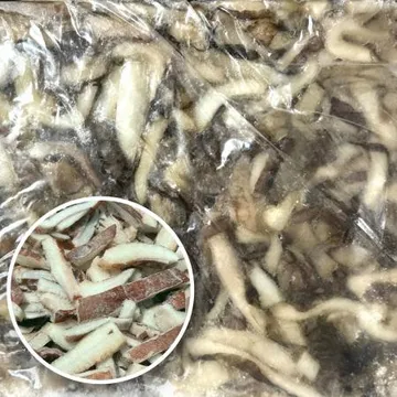 냉동 오징어 슬라이스 4kg 편채 수입산