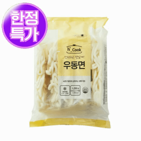 ★초특가★  H-COOK  우동면 1.25kg(250g*5EA) 냉동