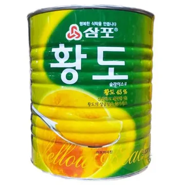 삼포 황도 3kg 슬라이스 통조림