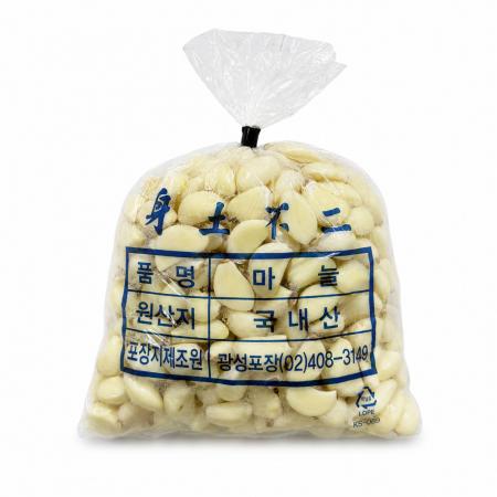 깐마늘 1kg (중,국내산)