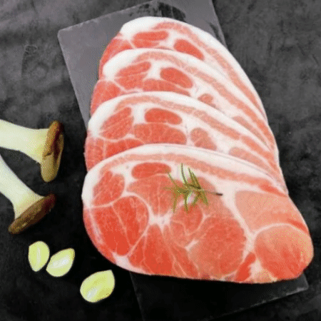 [교차출고] 제육용 돼지고기 1kg (3mm) 목전지