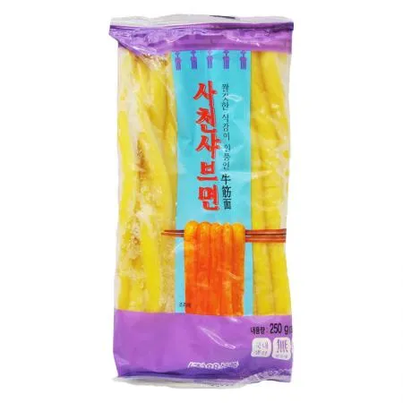 국내생산 사천샤브면 뉴진면 250g 뉴진멘 [八八 牛筋面]