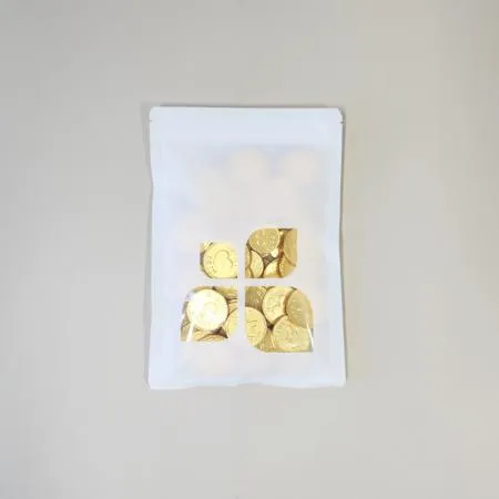 행운지퍼봉투(화이트)  건어물, 쌀, 잡곡, 견과, 식품포장팩 200X300mm