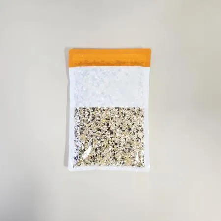 칼라라인지퍼봉투(주황) 건어물, 견과, 스낵, PP, 식품포장팩 200X300mm