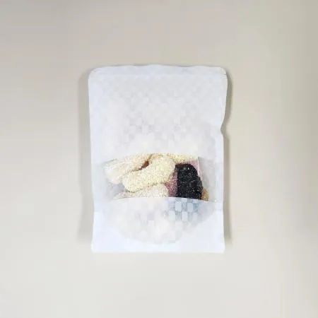 인쇄형체크한지지퍼스탠드 건어물, 견과, 스낵, PP, 식품포장팩 150X220mm