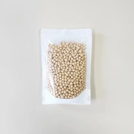 전면투명후면한지지퍼스탠드 / 건어물, 쌀, 잡곡, 견과 식품포장팩 150X220mm