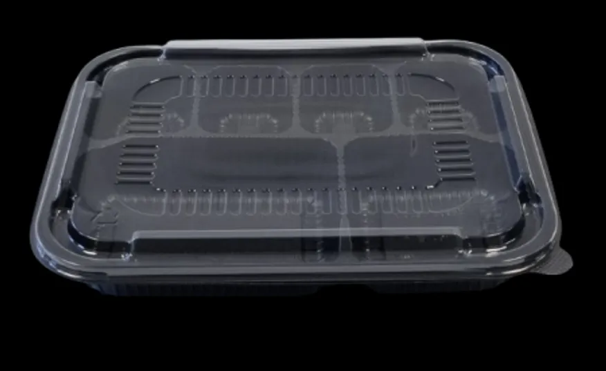 6칸 도시락용기 세트 / 배달도시락 / 도시락포장용기 / 도시락용기 / 6칸 용기 이미지