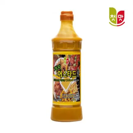 첫맛 겨자머스타드소스 1kg 12개입 1박스
