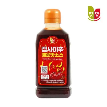 첫맛 캡사이신 소스 550g 12개 1박스