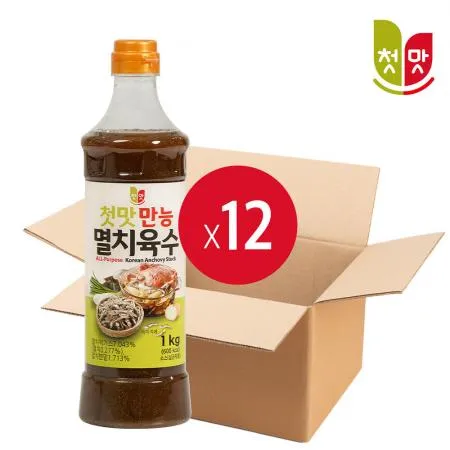 첫맛 만능 멸치육수 1kg 12개입 1박스