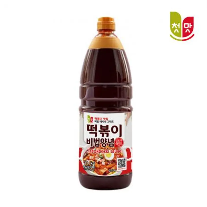 첫맛 떡볶이비법양념 2.1kg (페트) 8개입 1박스 이미지