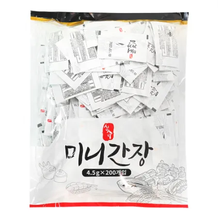 신슈 미니간장 4.5g(200ea)X10팩 1박스 일회용간장 봉지간장