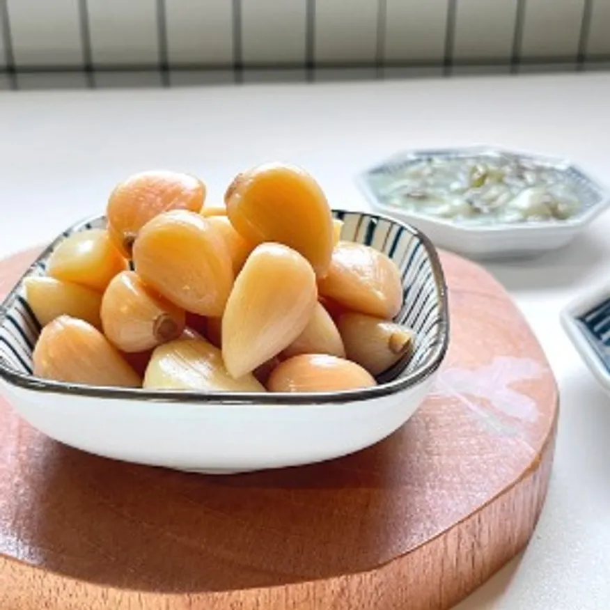 알마늘 절임 4kgX4개 1박스 마늘장아찌 이미지