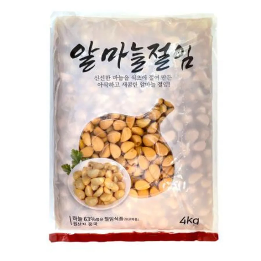 알마늘 절임 4kgX4개 1박스 마늘장아찌 이미지