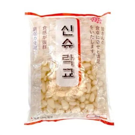 코우 신슈 락교(파우치) 3kg 4개 1박스 업소용 대용량