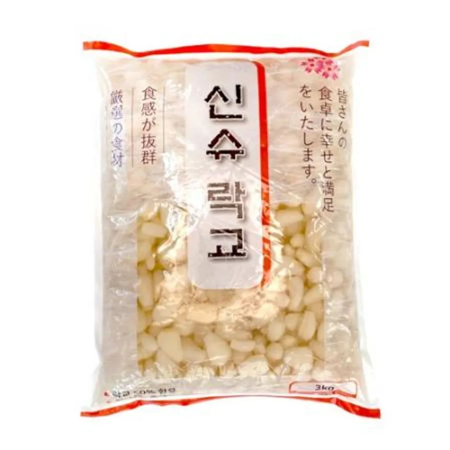 코우 신슈 락교(파우치) 3kg 4개 1박스 업소용 대용량 이미지
