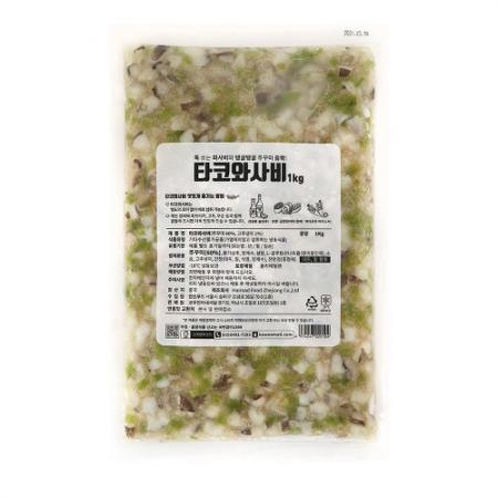 타코와사비 1kgX1개 활쭈꾸미 이자카야 안주 군함말이 유부 초밥토핑 이미지