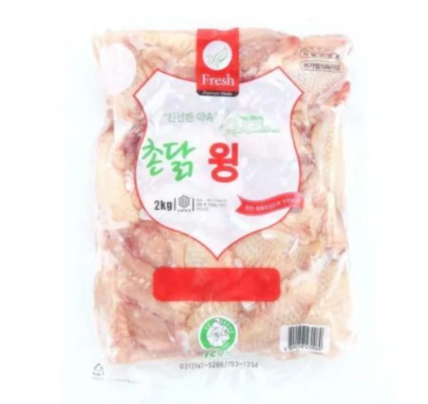 촌닭 닭윙 중간날개 국내산 2kg 냉동 이미지