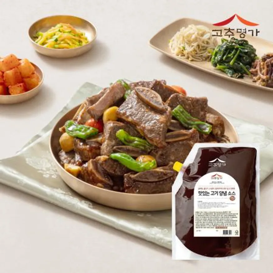 고추명가 맛있는고기양념소스 2kg 이미지