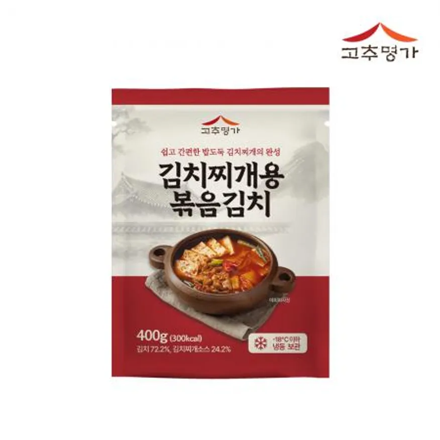 고추명가 김치찌개 소스 볶음김치 400g 이미지