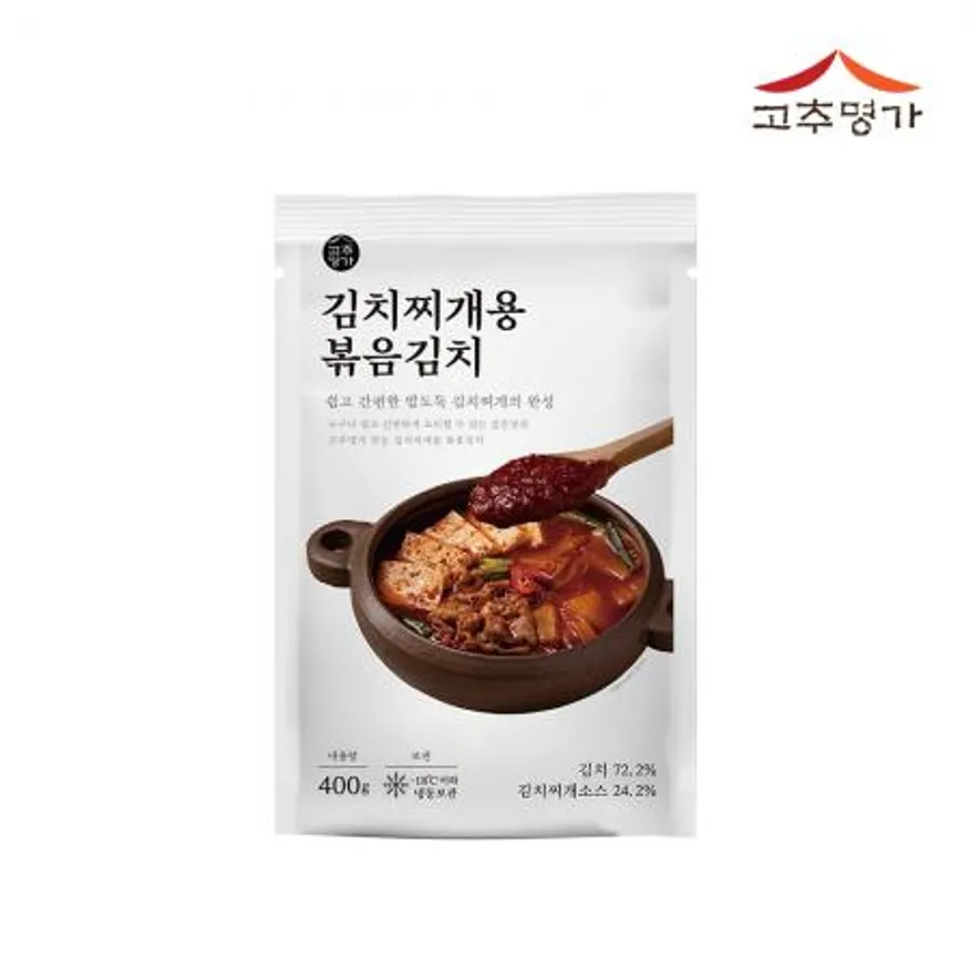 고추명가 김치찌개 소스 볶음김치 400g 이미지