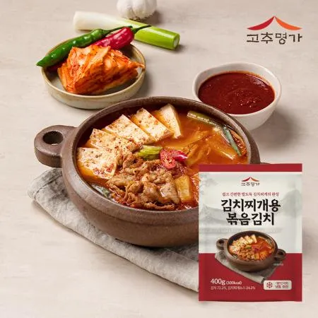 고추명가 김치찌개 소스 볶음김치 400g 