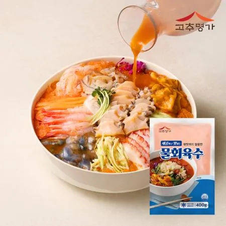 고추명가 물회육수 400g x 30팩 이미지