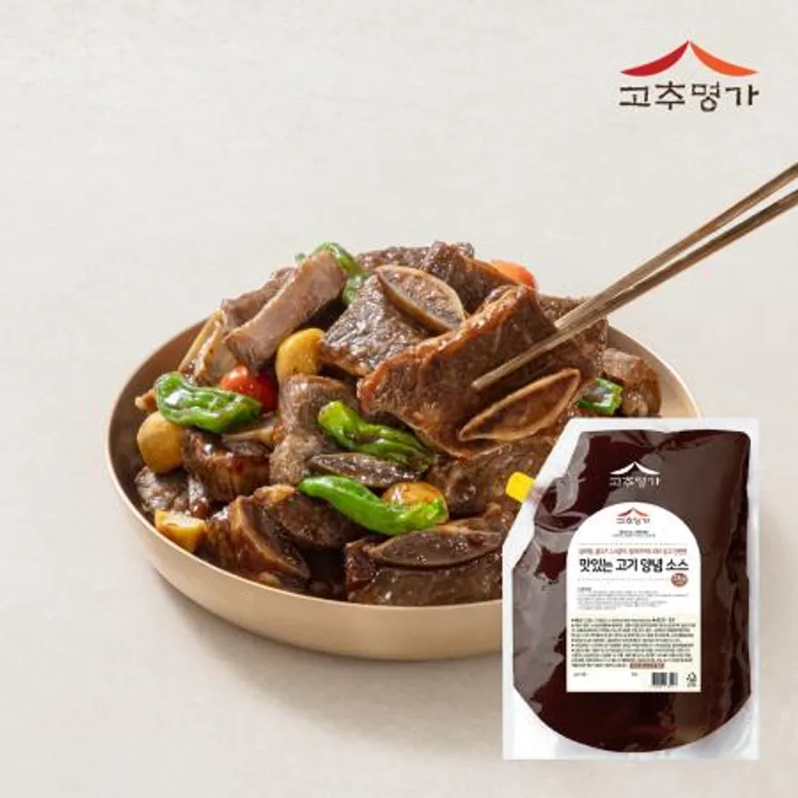 고추명가 맛있는고기양념소스 2kg 이미지