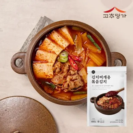 고추명가 김치찌개 소스 볶음김치 400g  이미지
