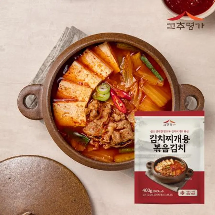 고추명가 김치찌개 소스 볶음김치 400g 이미지