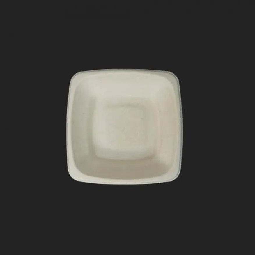 정사각 펄프용기 32온스 (PET리드 뚜껑 포함) 300개입 이미지