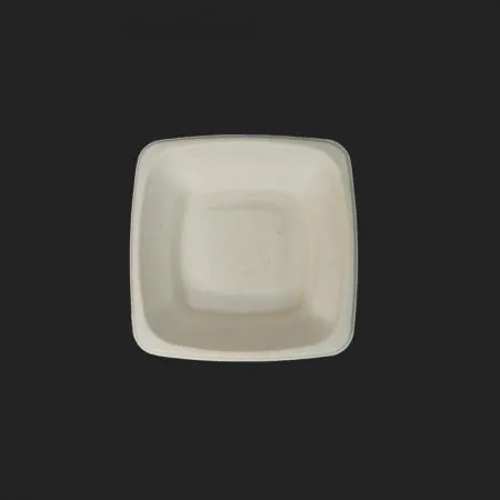 정사각 펄프용기 32온스 (PET리드 뚜껑 포함) 300개입 이미지