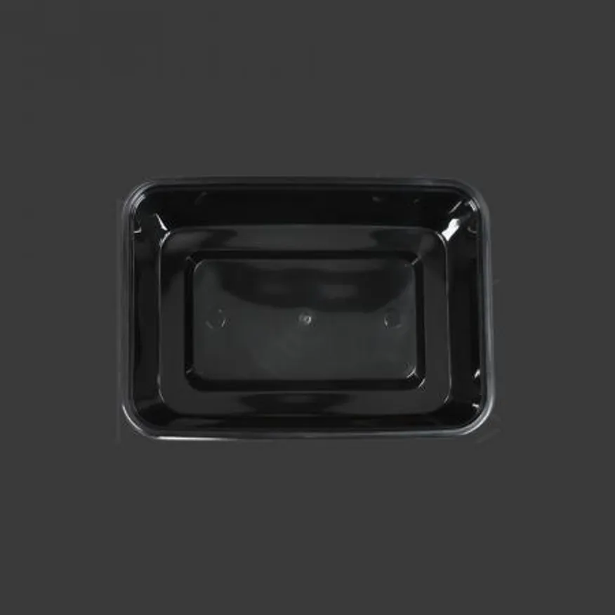 신형 사각용기 YQ386(블랙) 세트 300개입 이미지