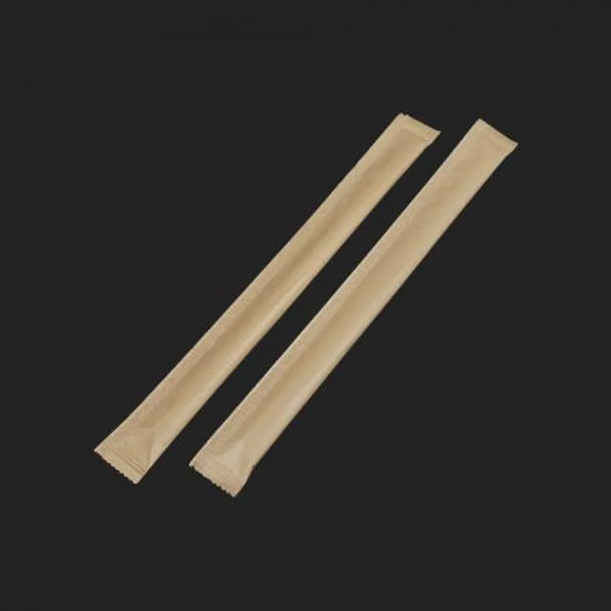 탄화대나무 젓가락 크라프트지 포장 8인치 2500개입 이미지